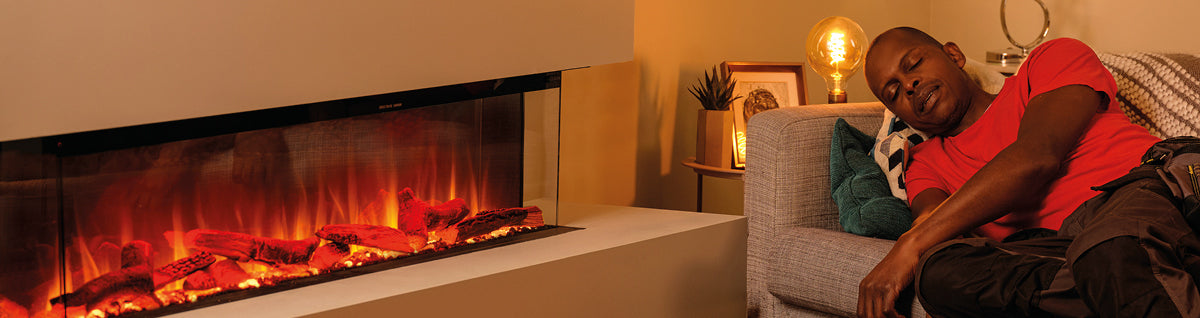 Ezee Glow 60'' Celestial Built-In Media Wall Electric Fire