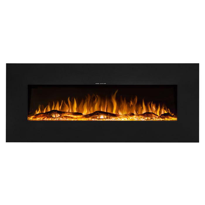 Ezee Glow Zara 50" Metal Frame Wall Mounted or Recessed / Built-In Electric Fire