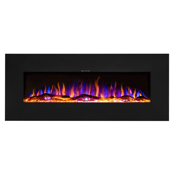 Ezee Glow Zara 50" Metal Frame Wall Mounted or Recessed / Built-In Electric Fire