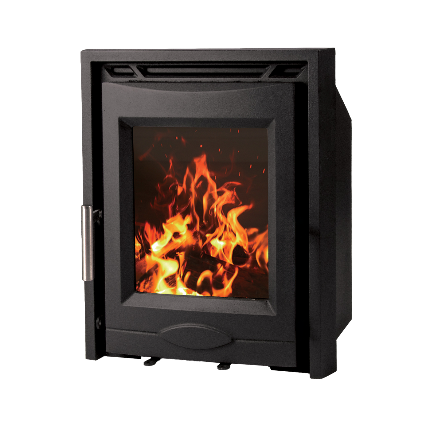 Mazona Dedham 5kW Stove, Multifuel, Woodburning, Inset, Eco Design App ...