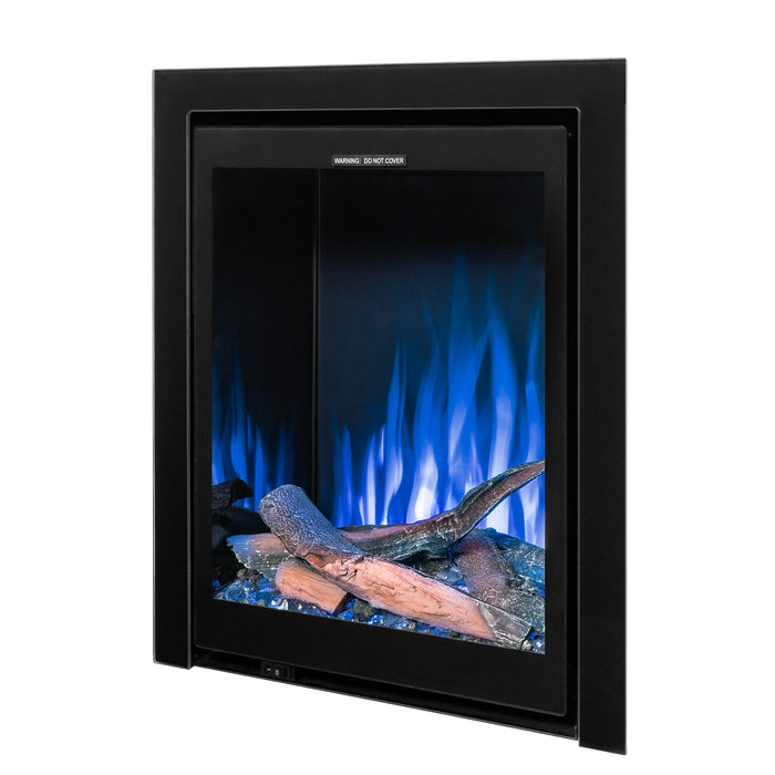 Ezee Glow Pulse Deep Inset Electric Fire With Glass Trim