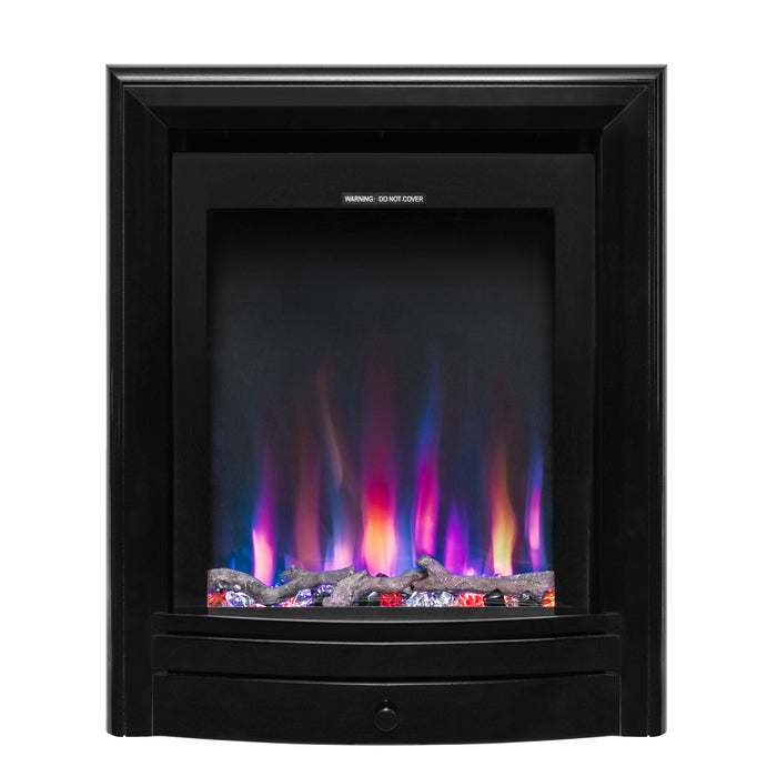 Ezee Glow Pulse Electric Fire With Nickel Trim