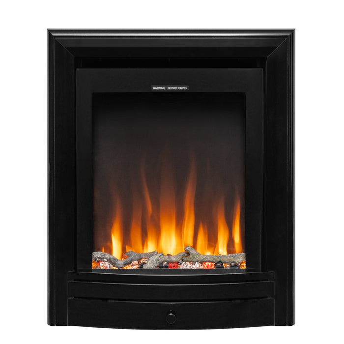 Ezee Glow Pulse Electric Fire With Nickel Trim