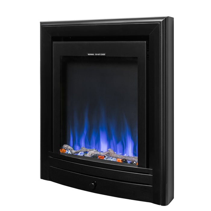 Ezee Glow Pulse Electric Fire With Nickel Trim