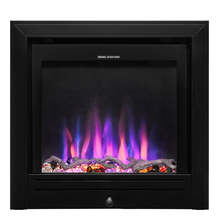 Ezee Glow Pulse Widescreen Black Inset Electric Fire With Metal Trim