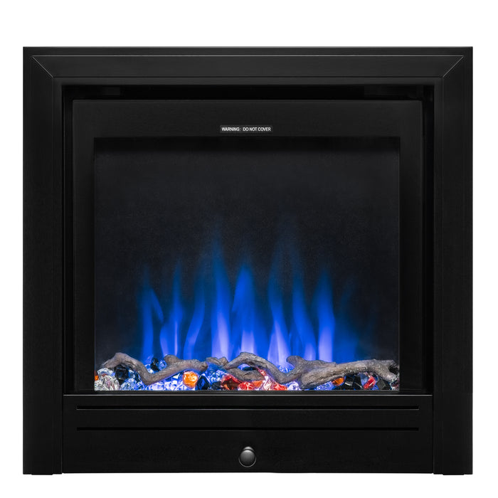 Ezee Glow Pulse Widescreen Black Inset Electric Fire With Metal Trim