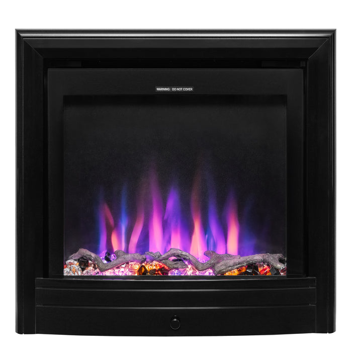 Ezee Glow Pulse Widescreen Black Inset Electric Fire With Nickel Trim