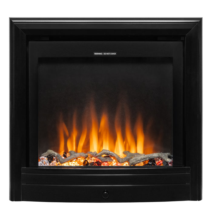 Ezee Glow Pulse Widescreen Black Inset Electric Fire With Nickel Trim