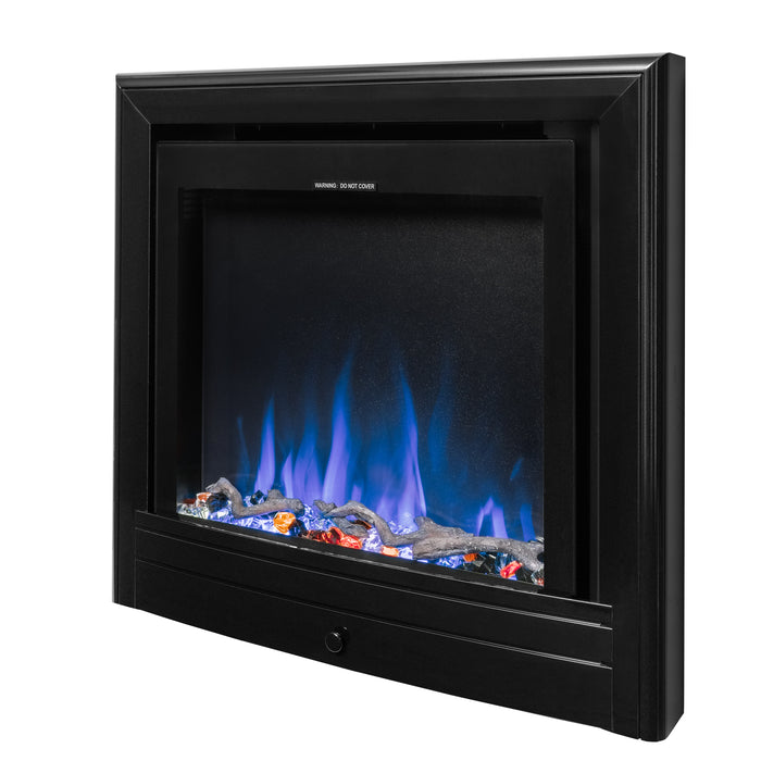 Ezee Glow Pulse Widescreen Black Inset Electric Fire With Nickel Trim