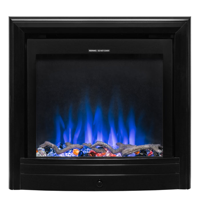 Ezee Glow Pulse Widescreen Black Inset Electric Fire With Nickel Trim