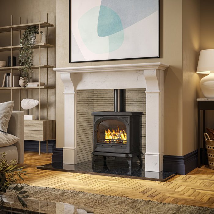 Mazona Albourne 5kW Multifuel Woodburning Stove, Freestanding, Eco Design Approved, Defra Approved