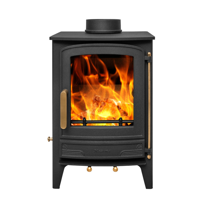 Mazona Warwick 5 kW Multifuel Woodburning Stove, Freestanding, Eco Design Approved, Defra Approved