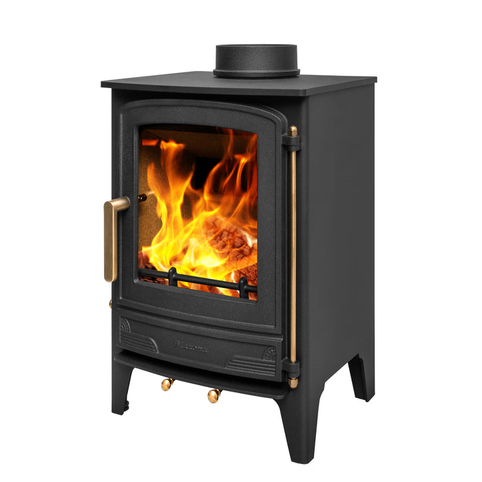 Mazona Warwick 5 kW Multifuel Woodburning Stove, Freestanding, Eco Design Approved, Defra Approved