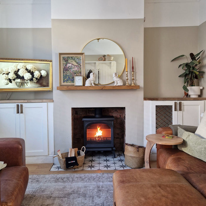 Mazona Albourne 5kW Multifuel Woodburning Stove, Freestanding, Eco Design Approved, Defra Approved