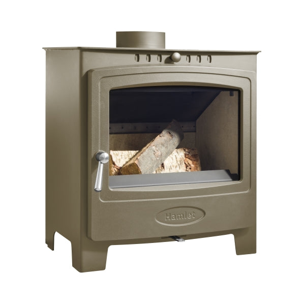 Arada Hamlet Solution 5 Widescreen Chestnut Stove, Multi Fuel, Wood Burning, Freestanding (S4) Ecodesign Approved, DEFRA Approved