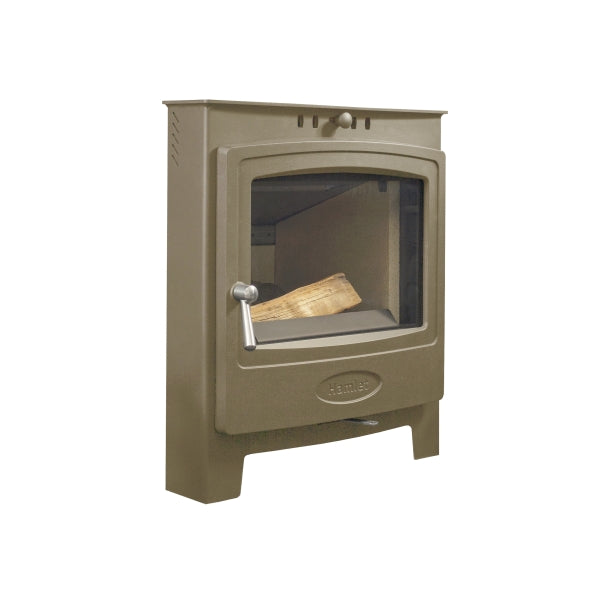 Arada Hamlet Solution 7kW Chestnut Stove, Multi Fuel, Wood Burning, Inset 7 (S4), Ecodesign Approved, Defra Approved