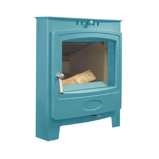 Arada Hamlet Solution 7kW Miami Blue Stove, Multi Fuel, Wood Burning, Inset 7 (S4), Ecodesign Approved, Defra Approved