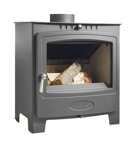 Arada Hamlet Solution 5 Widescreen Graphite Stove, Multi Fuel, Wood Burning, Freestanding (S4) Ecodesign Approved, DEFRA Approved