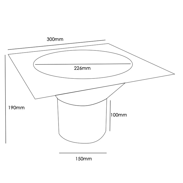 6 Inch Chimney Sump Adaptor